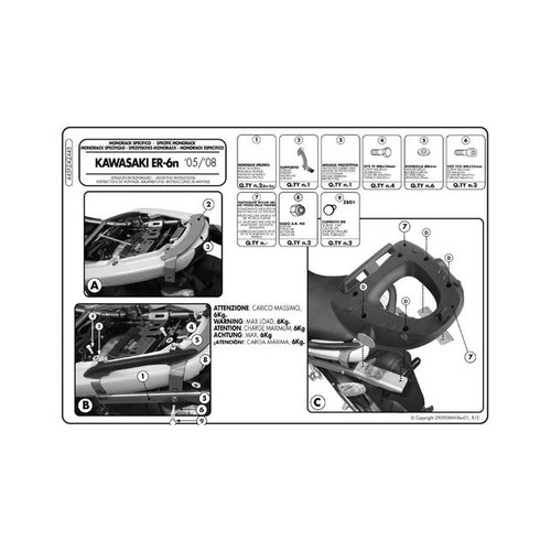 Topcaseträger kawasaki - topcaseträger,