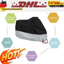 Motorradgarage Motorrad Roller Garage Abdeckung Abdeckplane Wasserdicht Schwarz