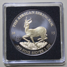 Afrika Gabun 1000 Francs 2015 Silber 1 oz #F7215 Golden Enigma gildet Ruthenium