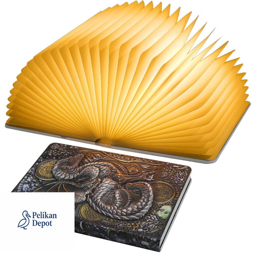Faltbare buchlampe led drache - faltbare,
