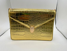 Gold Clutch Handtasche - LEDER