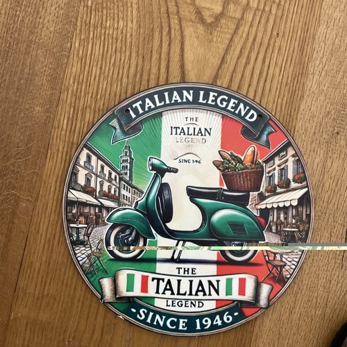Vespa holzscheibe 20cm - vespa,