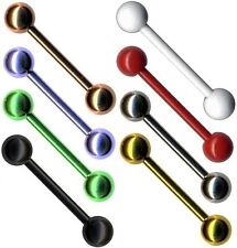 HANTEL BARBELL PIERCING KUGELN ZUNGE BRUST OHR SEPTUM INDUSTRIAL HELIX TRAGUS