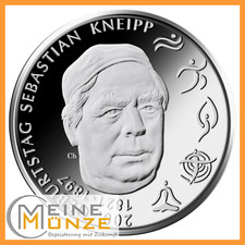 20 Euro Münze 200. GEBURTSTAG SEBASTIAN KNEIPP 2021 Silbermünze mit Kapsel DE