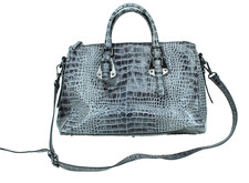 Business Tasche Krokolook grau