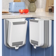 Hängender Küchenabfalleimer 3 Edelstahl Sieblöffel Set Müllbehälter für Schrankt