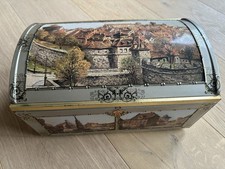 Blechdose Nürnberg Otto Schmidt Blechtruhe Lebkuchen Stadt Gebäude