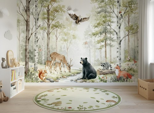Fototapete kinderzimmer wald - fototapete,