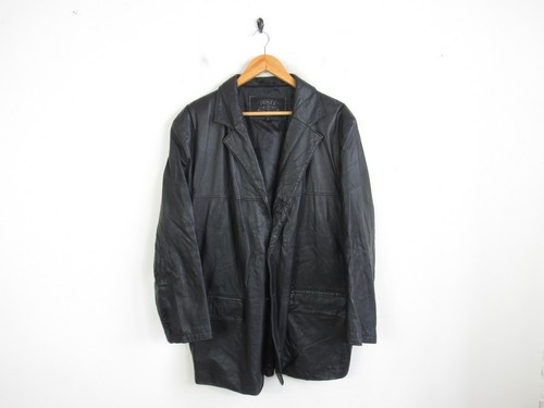 Herren leder 100 - 100, knopfleiste