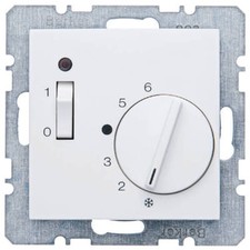 Berker Temperaturregler Raumthermostat S.1, B.3, B.7 Öffner polarweiß glänzend