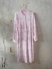 True Vintage Granny Nachthemd Nachtkleid rosa geblümt 70er 80er 44 XXL Baumwolle