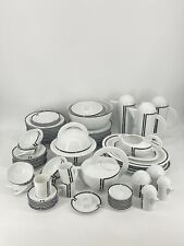 * ROSENTHAL CUPOLA NERA PORZELLAN GESCHIRR MARIO BELLINI SCHWARZ WEIß