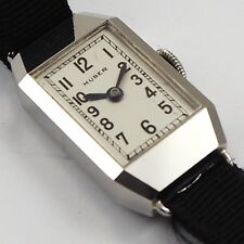 Huber München  Art Deco  Edelstahl     Damen - Armbanduhr   Traumhaftes Design