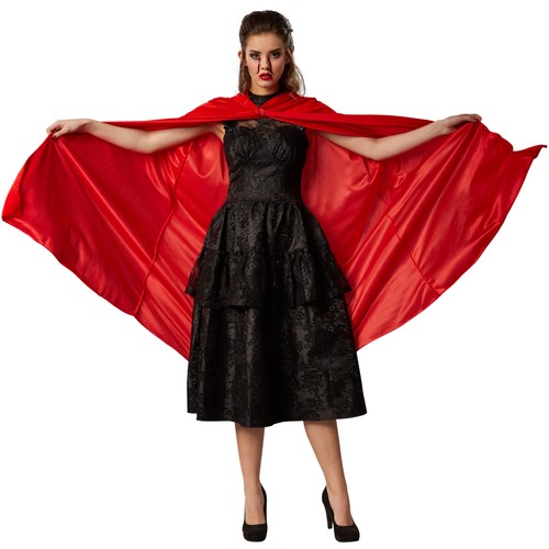 Samt umhang dracula cape damen - samt,