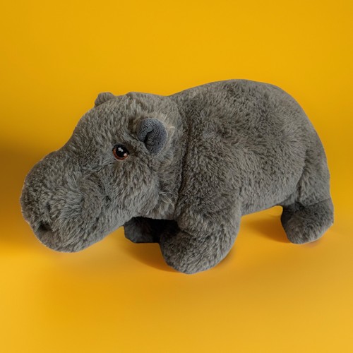 Nilpferd plüschtier grau - nilpferd,