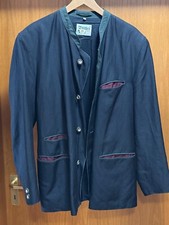 Trachtenjacke (Kutscher), Distler, schwarz, Seide/Leinen, (#T5), Gr. 48