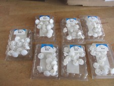 84 Stück Kappen Loch Abdeckung 6mm (7 Packs je. 12St ) Farbe grau BWRegK1Nr2