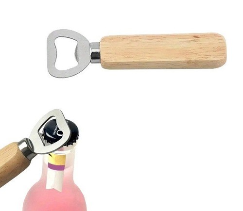 Flaschenöffner mit holzgriff - flaschenöffner,