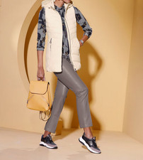 795486^ Creation L by heine Damen Steppweste Weste sand beige NEU Gr. 36 - 50