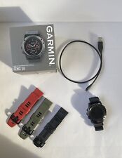 Garmin Fēnix 5X GPS Multisport Smartwatch - Saphir/Grau mit Armband