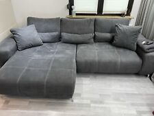 ➡️ Boxspringcouch -Couch (Schlaffunktion, Staufach) viele Kissen ✅