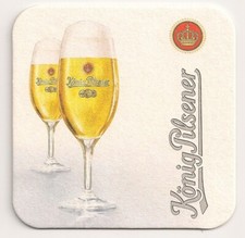 König Pilsener, Duisburg - Bierdeckel "Pilsglas RV"