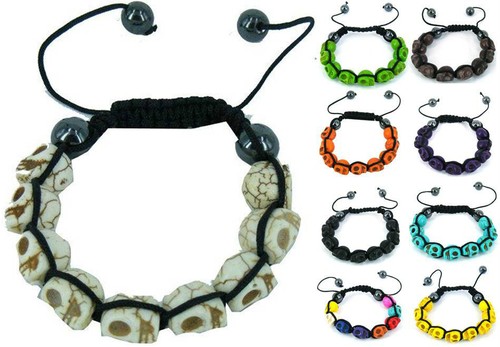 Gothic totenkopf armband - gothic, mit