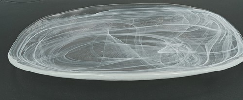 Glasplatte fadenglas oval - fadenglas,