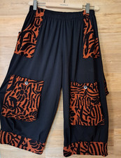 in sein mit Hose von Made in Italy - schwarz/orange-groß-Lagenlook- XL-mit Lana