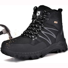 SUADEX Herren Arbeitsschuhe Leicht Stahlkappe Sicherheitsschuhe Sport Sneaker DE