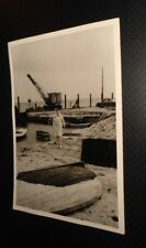 Altes Foto Baustelle Baukran