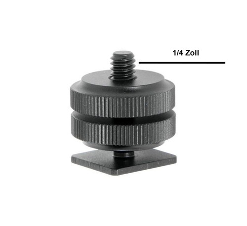 Blitzschuhadapter mit zoll - ¼,