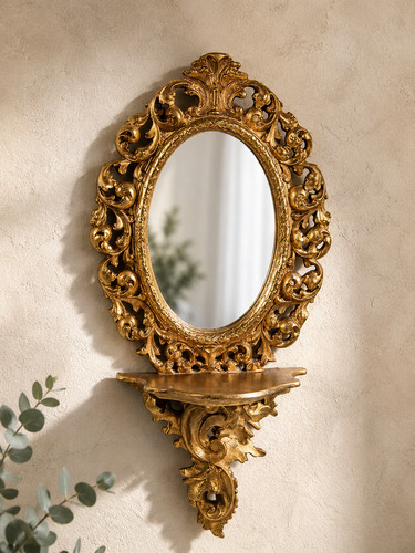 Wandkonsole spiegel gold - wandkonsole,