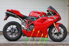 Ducati 1098 1198 848 18x dzus