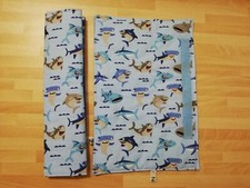 1x Gurtpolster Gurtschoner Auto Individuell Handmade Neu Haie blau Wal Jungs BW 