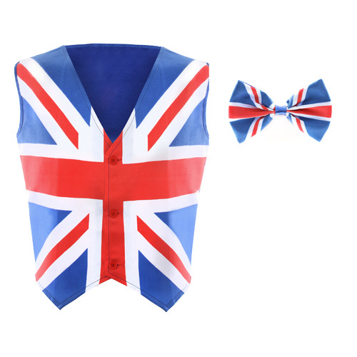 Erwachsene union jack weste - union, &