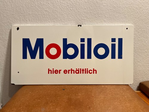 Mobil auto öle emailschild - auto,