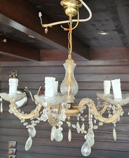 Kristall Kronleuchter Lüster antik alt