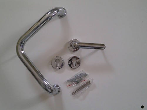 Stoßgriff set messing chrom - messing,
