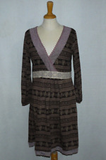 Container Kleid Damen Braun Geblümt Größe S