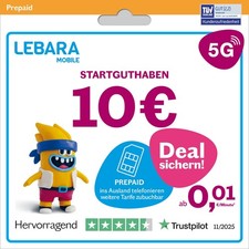 LEBARA Prepaid SIM-Karte mit