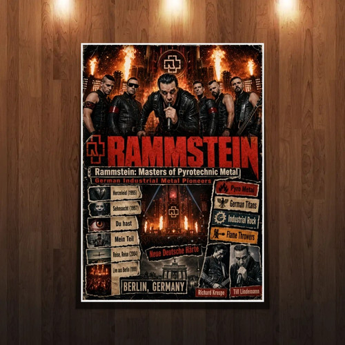 Rammstein hochwertiger a3 - rammstein,