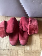 UGG Stiefel Boots Damen Rot Echt Leder Lammfell Gr. 41 Original TOP