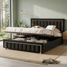 Polsterbett Samt Doppelbett