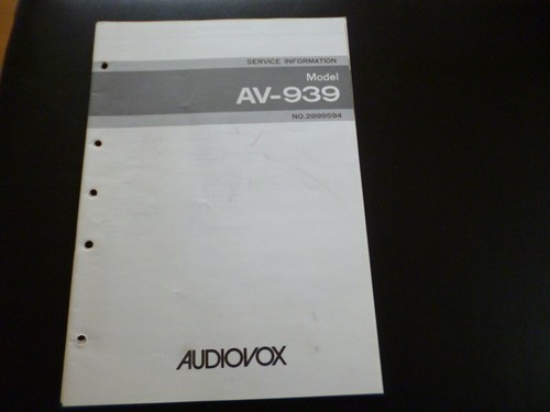 Original service manual - original,