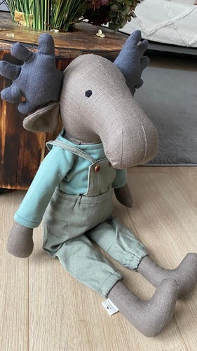 Handmade stofftier elch - handmade, emil