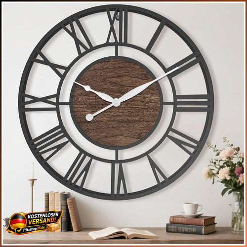 Wanduhr groß schwarz - wanduhr,