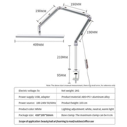 Flexible led tischleuchte mit - flexible,