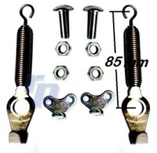 raceparts.cc® Feder-Haubenhalter, schwarz, Slalom, Rallye, Autocross, Rallycross