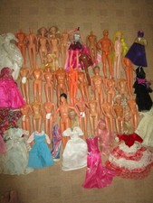 GROSSES VINTAGE BASTELKONVOLUT BARBIE/KEN UA 29cm MODEPUPPEN ALLES DEFEKT(SET 1)